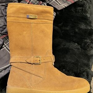 Coach Tan Suede Winter Boots